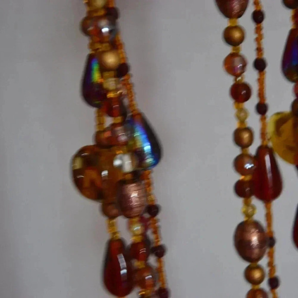 Heavy Glass  Statement Necklace - Picture 4 of 6